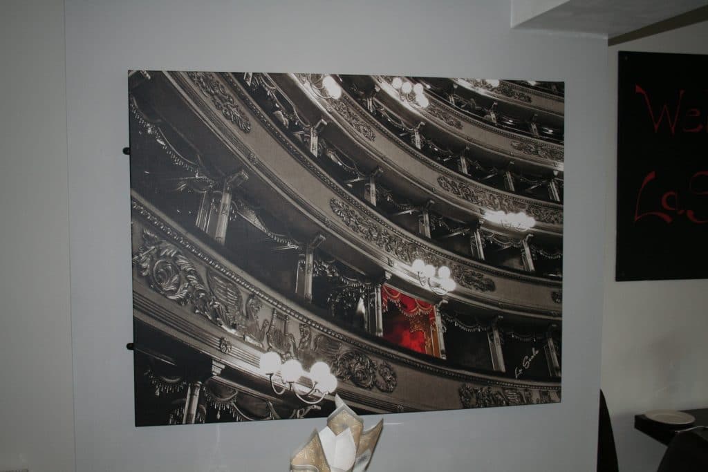 canvas print of La Scala opera house