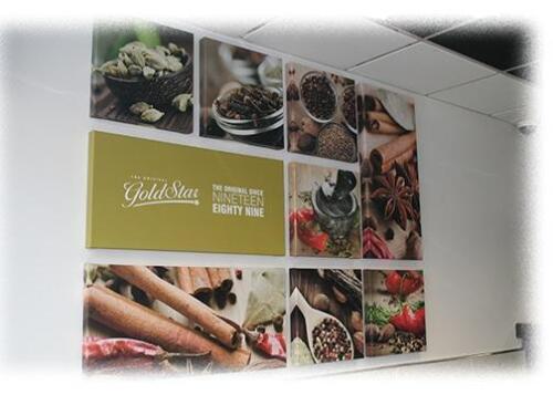 Multi set canvas prints for Oldham Restaurant Goldstar. 